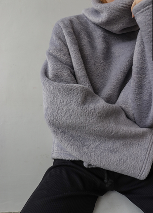 Sweater "Alpaca" gray2 photo