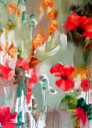 Abstract oil painting Flowers Anatoly Borisovich Tarabanov nTar154