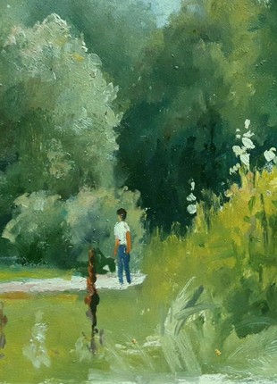 Oil painting Stroll Serdyuk Boris Petrovich nSerb2886 photo