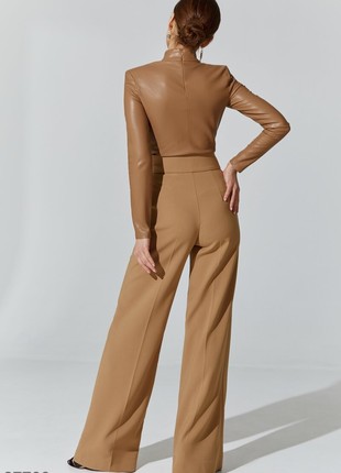 WIDE-LEG TROUSERS WITH ACCENT WAIST GEPUR6 photo