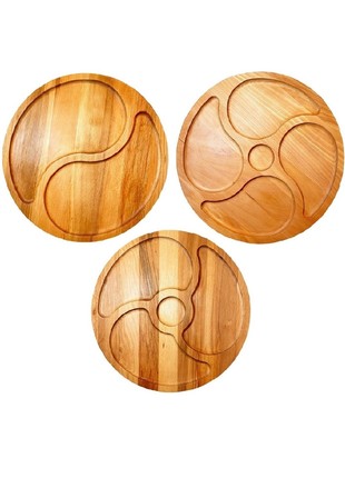Serving boards plates, gift set of 3 pieces D-32.5 SM