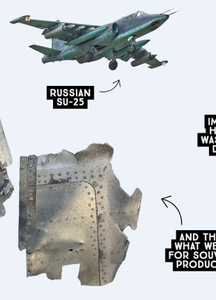 A keychain with a piece of taken down russian su-25 aircraft5 photo