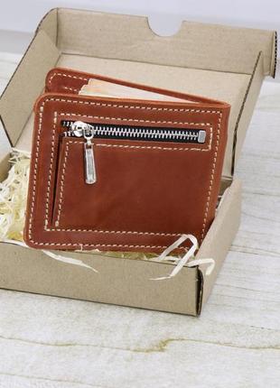 Men's leather bifold wallet with money clip8 photo