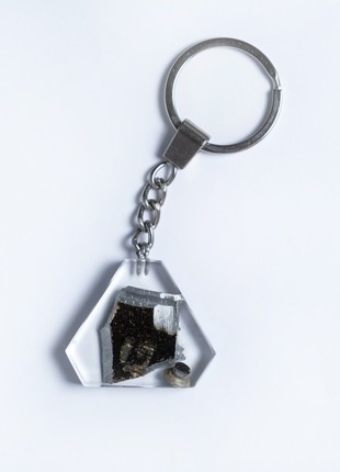 Keyring with a piece of taken down russian su-34 aircraft3 photo