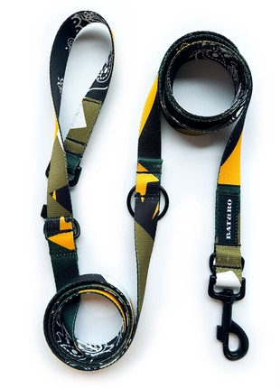 Adjustable nylon dog leash BAT&RO "Gangsta" 300cm (10ft)3 photo
