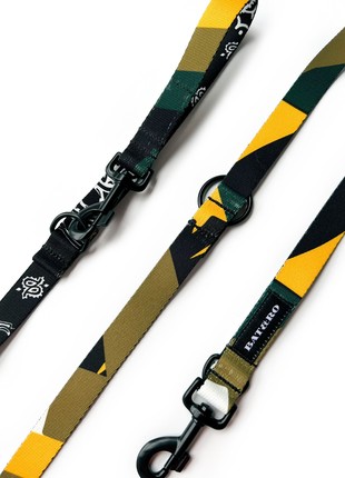Adjustable nylon dog leash BAT&RO "Gangsta" 300cm (10ft)