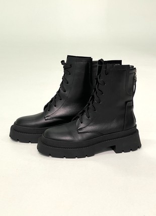Black leather boots1 photo