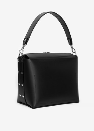 Avrora leather bag. Black color3 photo
