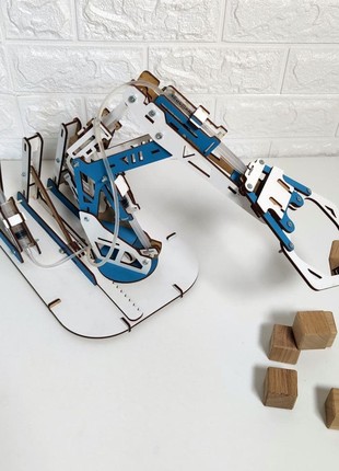 Hydraulic Excavator Children's Toy Designer Wooden Constructor