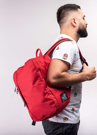 TRVLbag red | hand luggage | backpack 40x20x25 cm5 photo