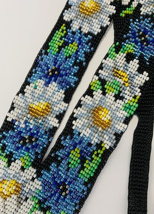 Ukrainian necklace, handmade necklace, necklace with plant ornament8 photo