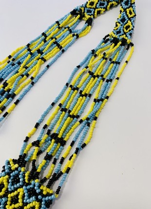 Gerdan, national Ukrainian decoration, folk necklace made of handmade beads3 photo
