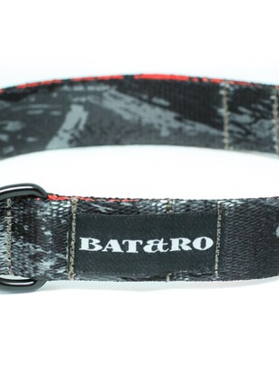 Dog collar nylon BAT&RO "Stone" M (40-50cm)3 photo