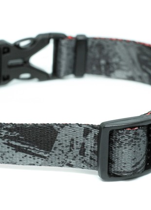 Dog collar nylon BAT&RO "Stone" M (40-50cm)4 photo
