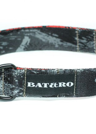 Dog collar nylon BAT&RO "Stone" L (50-60cm)4 photo