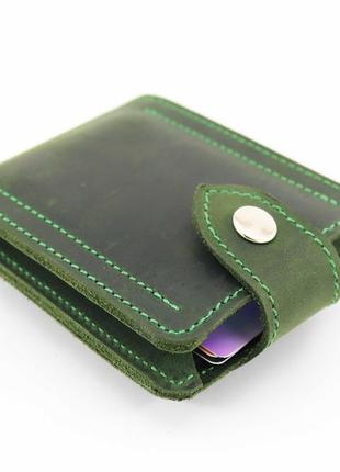 Slim leather wallet for men with money clip3 photo