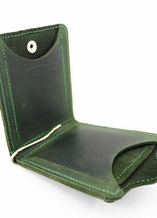 Slim leather wallet for men with money clip6 photo