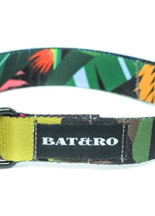 Dog collar nylon BAT&RO "Jungle" S (30-40cm)4 photo