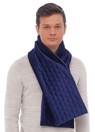 Stylish double-sided velvet scarf grey  , unisex2 photo