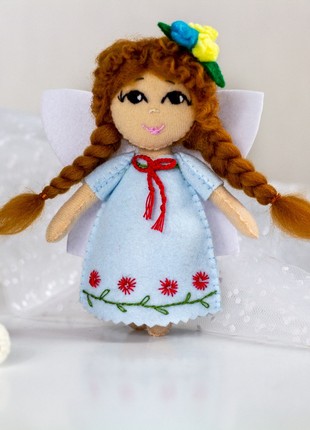 Ukrainian souvenir "Ukrainian girl in an embroidered dress"