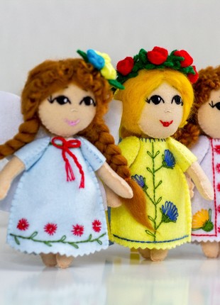 Ukrainian souvenir "Ukrainian girl in an embroidered dress" set of 37 photo