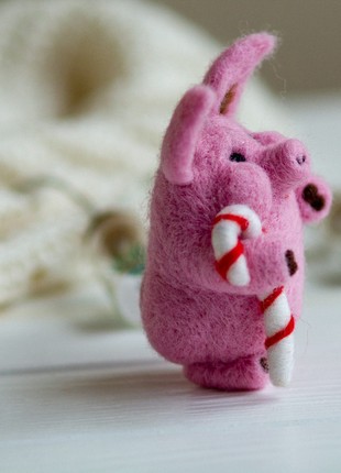 Christmas gift Felted pig5 photo