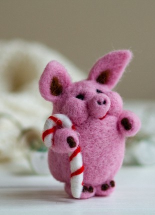 Christmas gift Felted pig7 photo