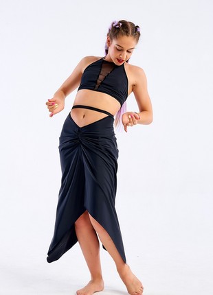 Long black skirt - a set of training clothes3 photo