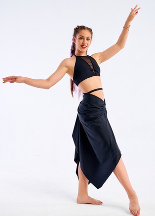 Long black skirt - a set of training clothes2 photo