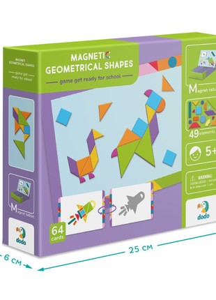 Educational tangram game Dodo Magnetic geometric shapes (200212)4 photo