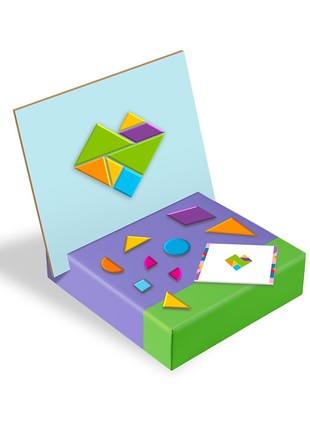 Educational tangram game Dodo Magnetic geometric shapes (200212)5 photo