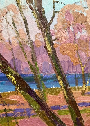 Abstract oil painting spring coast Peter Tovpev nDobr7755 photo