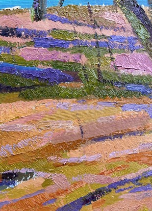 Abstract oil painting spring coast Peter Tovpev nDobr7756 photo