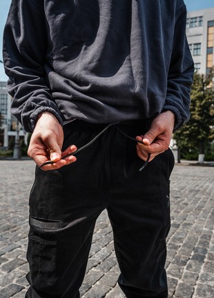 Men's jogging pants OGONPUSHKA Cozy black5 photo