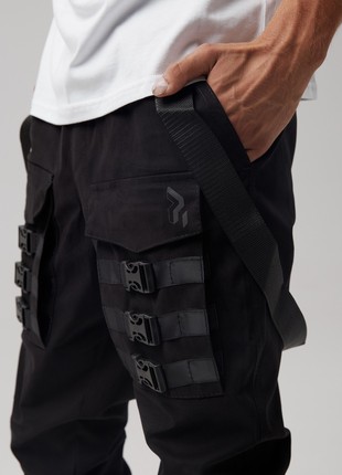 Men's cargo pants OGONPUSHKA Fasten black4 photo