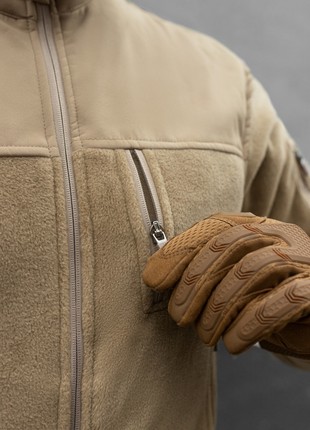 Fleece jacket BEZET Soldier sand6 photo
