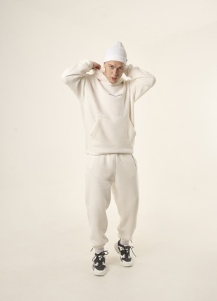 Warm sports tracksuit oversized OGONPUSHKA Scale 2.1  milky3 photo
