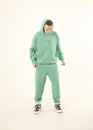 Warm sports tracksuit oversized OGONPUSHKA Scale 2.1 dark mint5 photo
