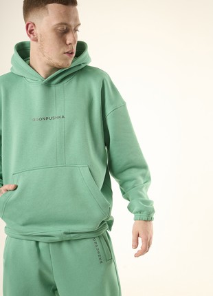Warm sports tracksuit oversized OGONPUSHKA Scale 2.1 dark mint4 photo