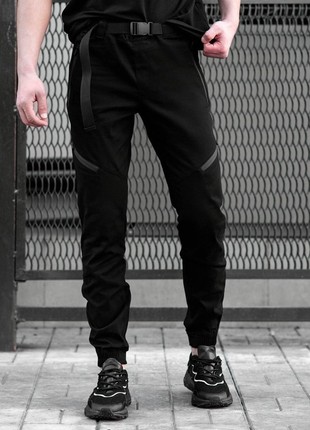 Jogger pants BEZET Techwear black2 photo