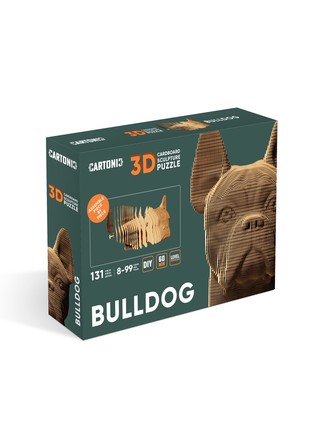 3D eco sculpture Puzzle BULLDOG4 photo