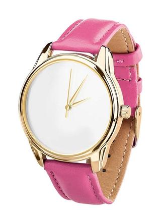 Ziz clock minimalism (raspberry, gold)