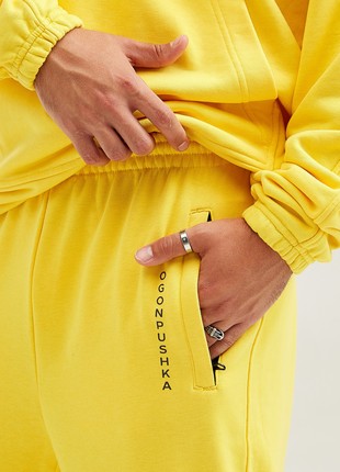 Oversized sports suit OGONPUSHKA Solo yellow7 photo