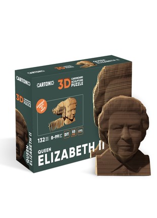 3D eco sculpture Puzzle QUEEN ELIZABETH II2 photo