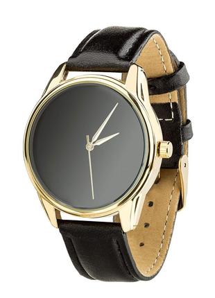 Ziz clock minimalism black (black, gold)