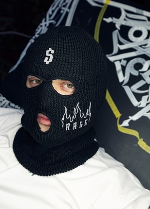 Balaklava unisex OGONPUSHKA tattoo black1 photo