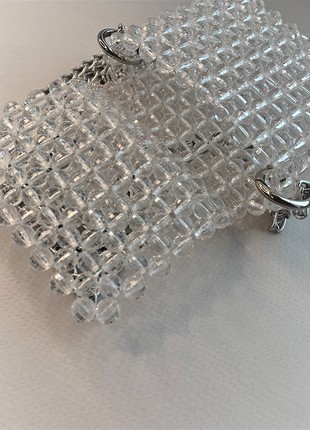 A bag made of beads, a stylish bag, handmade from acrylic beads4 photo