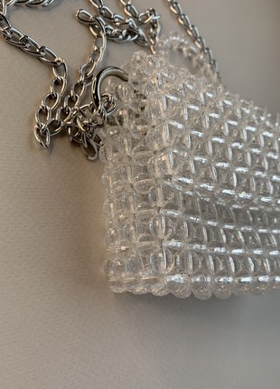 A bag made of beads, a stylish bag, handmade from acrylic beads2 photo