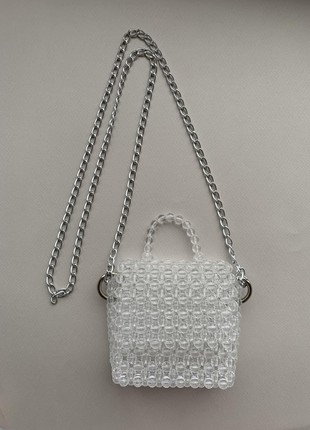 A bag made of beads, a stylish bag, handmade from acrylic beads3 photo