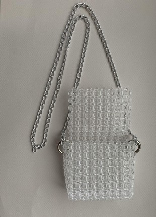A bag made of beads, a stylish bag, handmade from acrylic beads6 photo